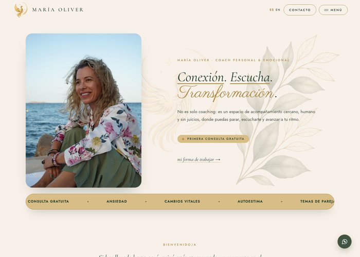 Captura de la web María Oliver